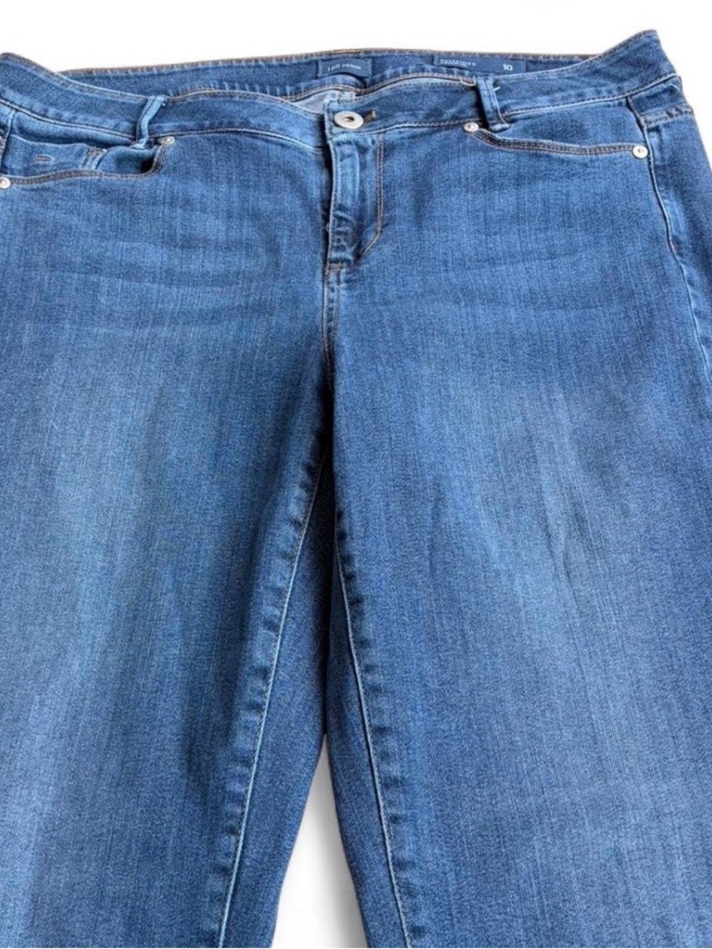 J. Jill Indigo Boyfriend Jeans with Rolled Cuffs - Picture 4 of 8